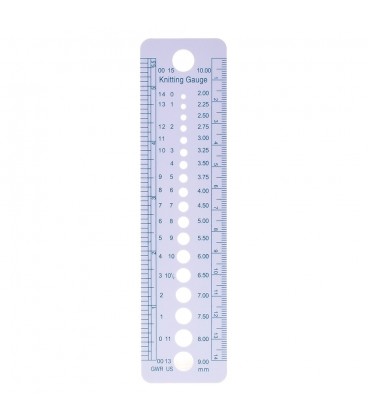 Needle gauge for knitting needles - Lady Dee´s Traumgarne Export