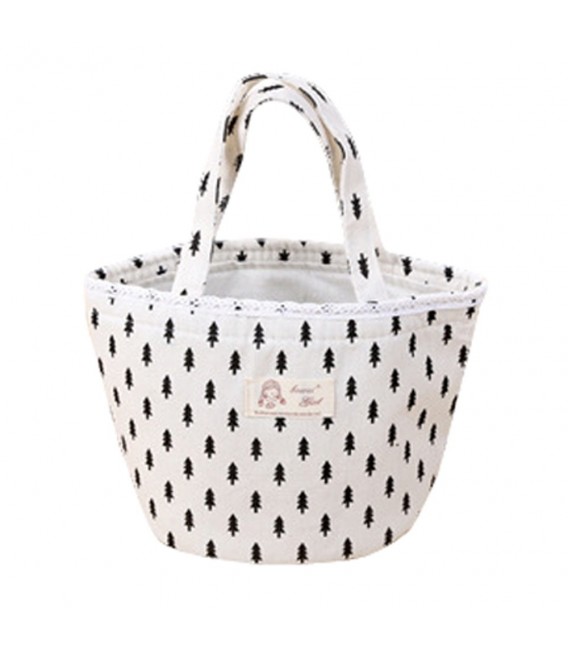 Utensilo - Sac Bobbel cordon rond blanc - motif noir - photo 2