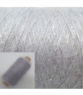Auxiliary yarn - yarn sequins Silber