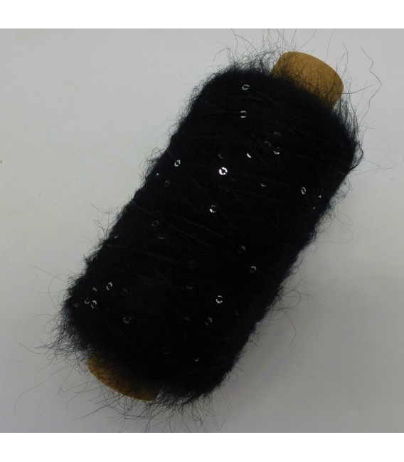 Auxiliary yarn - yarn sequins deep black - image 2