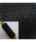 Auxiliary yarn - glitter yarn Schwarz-Multicolor