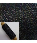 Beilaufgarn - Glitzerfaden Schwarz-Multicolor