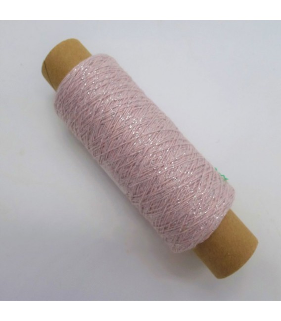 Auxiliary yarn - glitter yarn lilac-silver - image 2