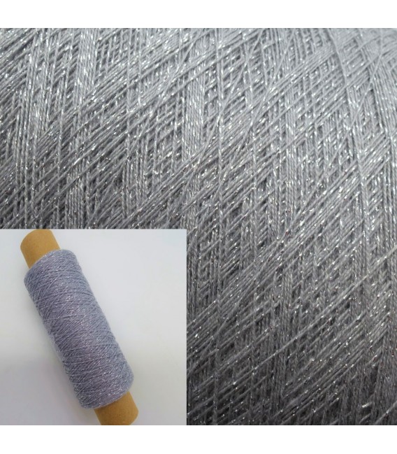 Auxiliary yarn - glitter yarn stone-silver - image 1