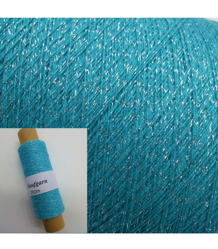 Auxiliary - glitter yarn Caribic-Silber - Lady Dee´s Traumgarne Export