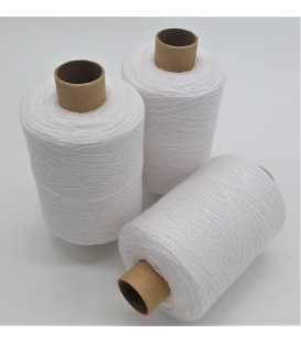 Glitter yarn - glitter thread Weiß-Perlmutt iriseé - pack
