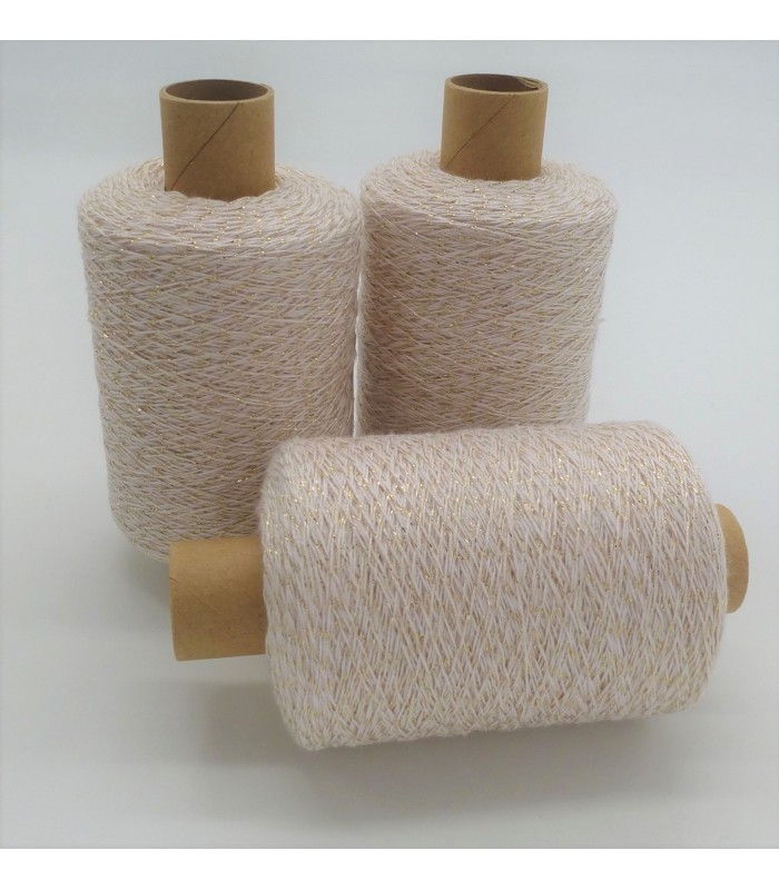 Glitter yarn - glitter thread Rosé-Gold - pack - Lady Dee´s Traumgarne  Export