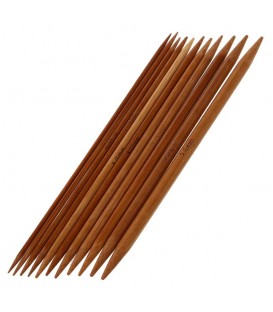 ensemble d'aiguilles à tricoter en bambou de 11 pièces - Photo 1
