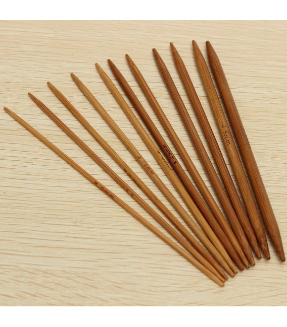 11-teiliges Bambus-Stricknadel-Set - Bild 6