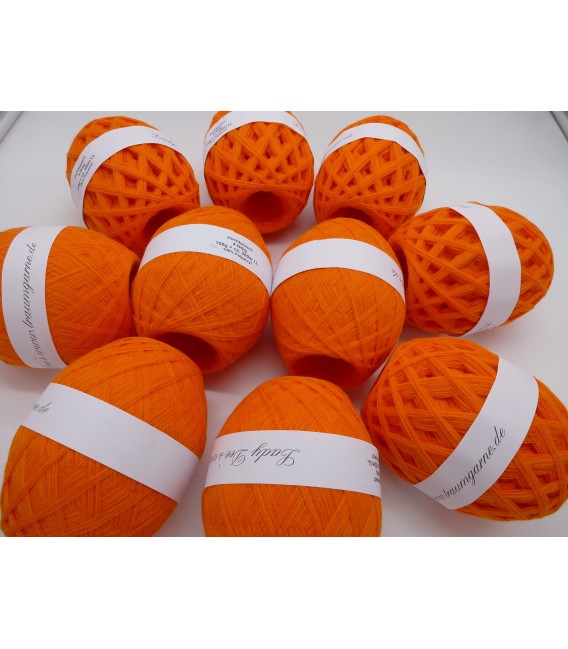 1kg Fil acrylique à fort volume - Orange sanguine - 10 pelotes - photo 2