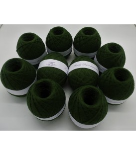 1kg Fil acrylique à fort volume - sapins verts - 10 pelotes - photo 1