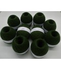 1kg Fil acrylique à fort volume - sapins verts - 10 pelotes