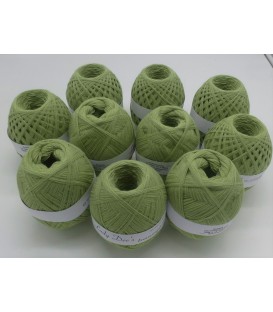1kg High bulk acrylic yarn - pistachio - 10 balls - image 1