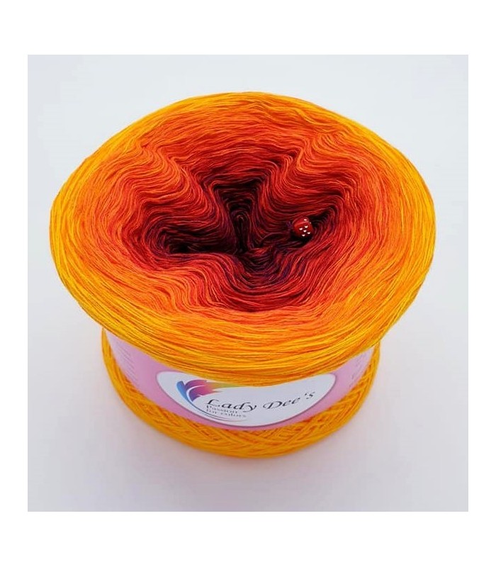 You Are My Sunshine - Hand dyed variegated yarn -pastel yellow with ra