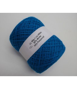 Mélange laine-acrylique - saphir - 50g