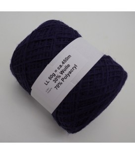 Mélange laine-acrylique - violet - 50g