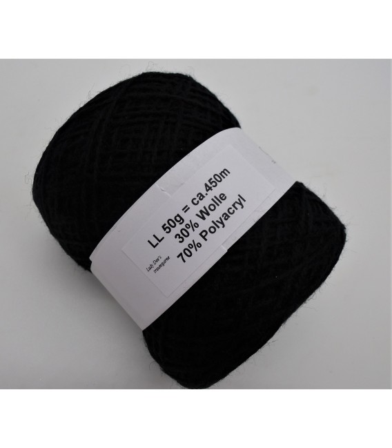 wool-acrylic mixture - black - 50g