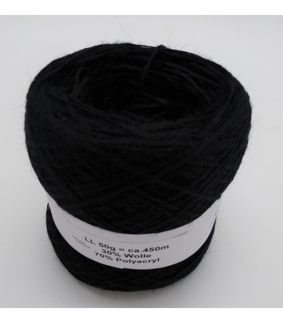 wool-acrylic mixture - black - 50g