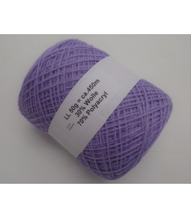 Mélange laine-acrylique - lilas - 50g