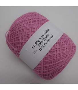 Mélange laine-acrylique - anémone - 50g