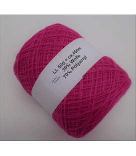 Mélange laine-acrylique - fuchsia - 50g