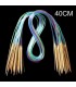 Bamboo circular knitting needles multicolour - 18-piece set - image 5 ...