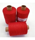 Glitter yarn - glitter thread Salsa Red - pack