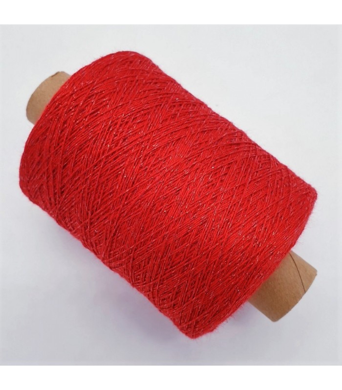 Glitter yarn - glitter thread Salsa Red - pack - Lady Dee´s Traumgarne  Export