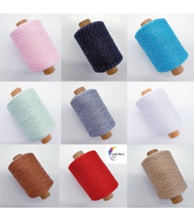 Glitter yarn - glitter thread - 1000m