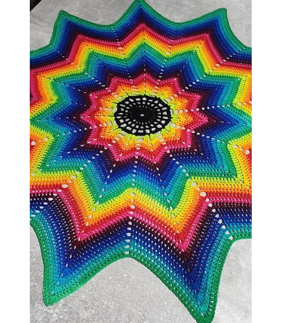 Sirius - crochet Pattern - star blanket - english