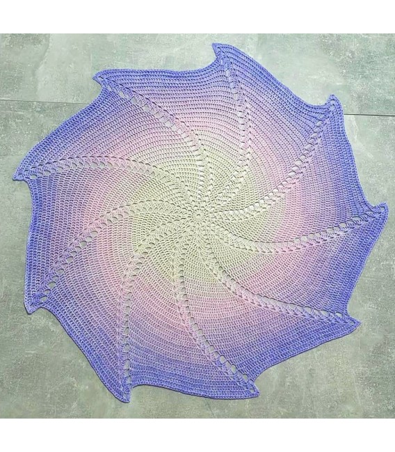 Sternen Wirbel - Схема вязания крючком - одеяло в виде звезды - на немецком языке