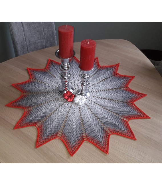 Windrad - Схема вязания крючком - одеяло в виде звезды - на немецком языке