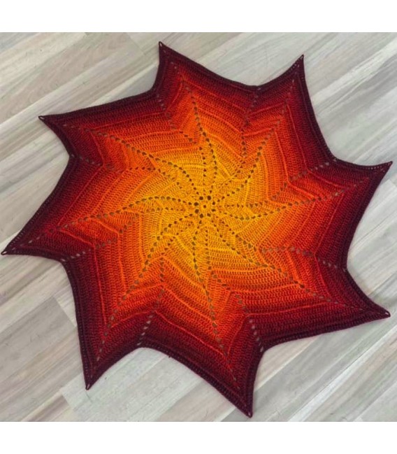 Seestern - patron au crochet - couverture étoile - allemand