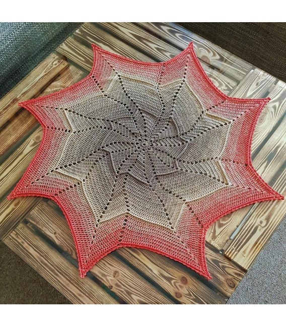 Seestern - Схема вязания крючком - одеяло в виде звезды - на немецком языке
