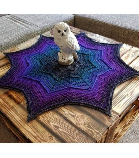 Aurora - Схема вязания крючком - одеяло в виде звезды - на немецком языке