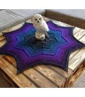 Aurora - crochet Pattern - star blanket - german