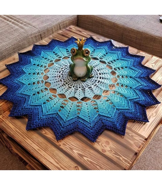 Summer Blues - crochet Pattern - star blanket - english