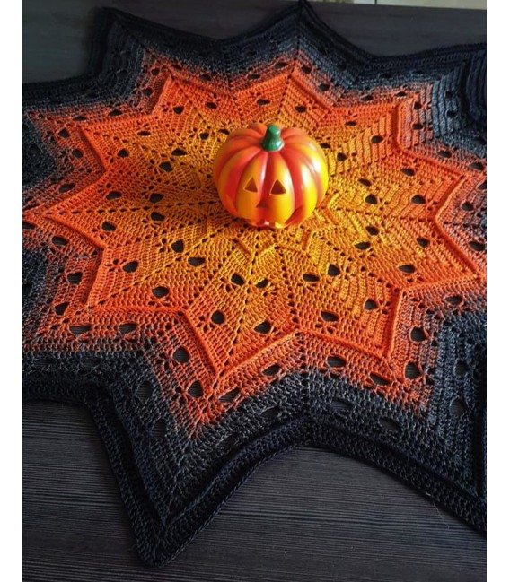 Memories - Схема вязания крючком - одеяло в виде звезды - на немецком языке