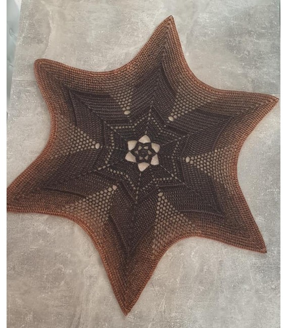 Stern des Südens - Схема вязания крючком - одеяло в виде звезды - на немецком языке