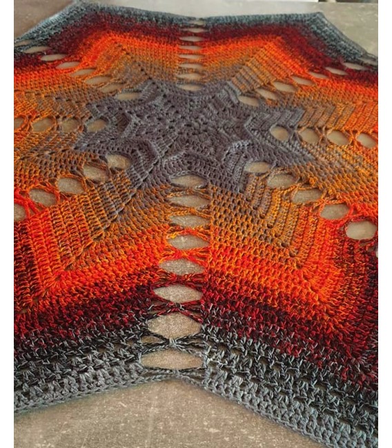 Estella - Схема вязания крючком - одеяло в виде звезды - на немецком языке