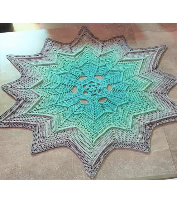 Sternenstaub - Схема вязания крючком - одеяло в виде звезды - на немецком языке
