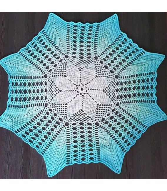 Blütenstaub - Схема вязания крючком - одеяло в виде звезды - на немецком языке