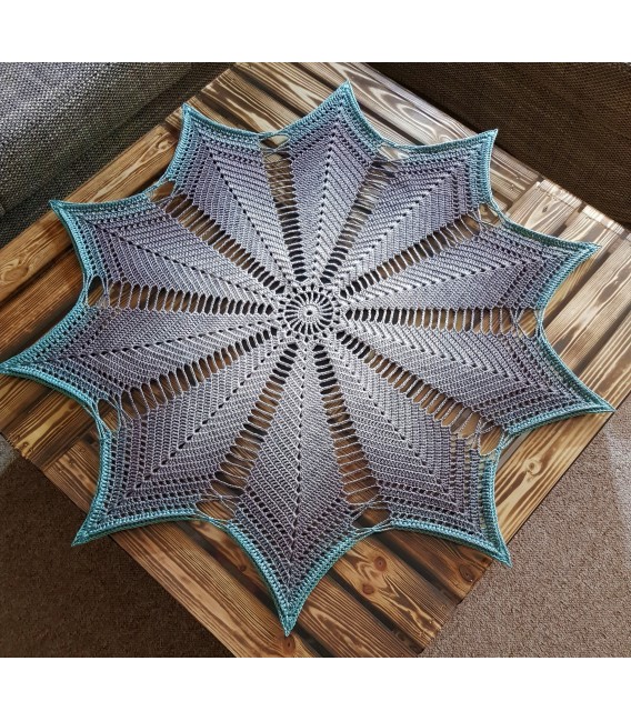 Omega - Схема вязания крючком - одеяло в виде звезды - на английском языке