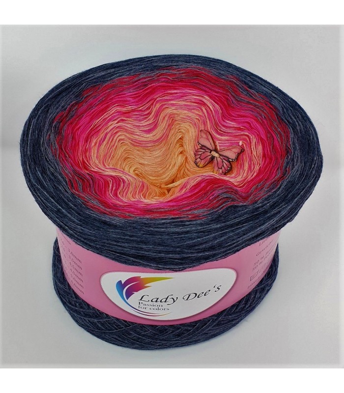 Hot Pink - 4 ply gradient yarn - Lady Dee´s Traumgarne Export