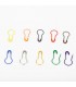Lockable colored stitch markers metall - 20 pieces ...