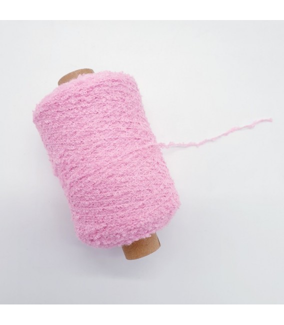 Auxiliary yarn - Bouclé yarn pink - 500m