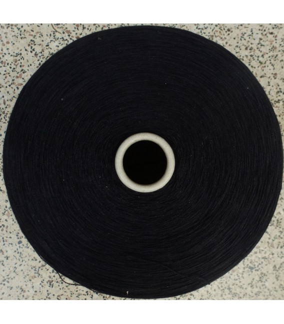 Шнурок пряжа Глубокий черный - 1 слойные