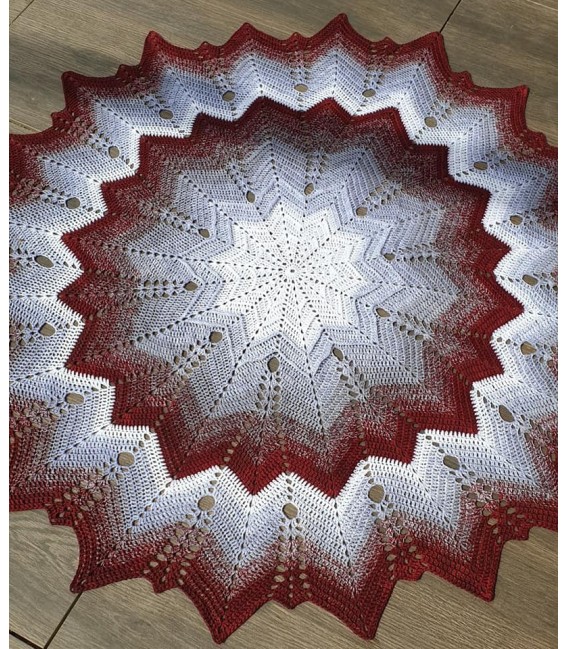 Super Nova - Схема вязания крючком - одеяло в виде звезды - на немецком языке