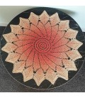 Wüstenblume - Схема вязания крючком - одеяло в виде звезды - на немецком языке