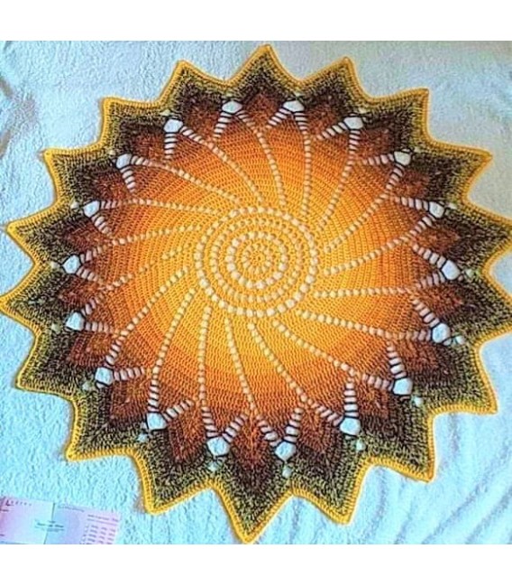 Wüstenblume - crochet Pattern - star blanket - german